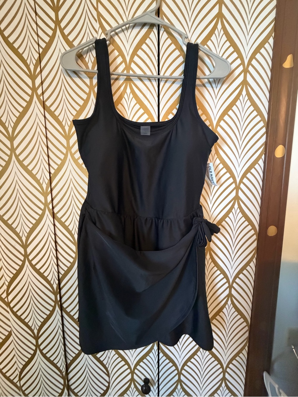 Old Navy Black Swim Dress NWT Size L